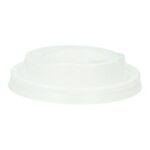Flach-Deckel PS Ø 80,0 mm mit Trinkloch weiss PrimeSource