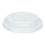 Flach-Deckel PS Ø 90,0 mm mit Trinkloch weiss PrimeSource