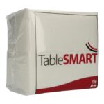 Serviette 33 cm x 33 cm 3-lagig 1/8 Falz weiss Kopffalz TableSMART
