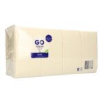 Serviette 33 cm x 33 cm 3-lagig 1/8 Falz champagner