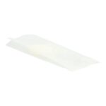 Pergamin-Faltenbeutel 11 cm x 5,5 cm x 28 cm weiss