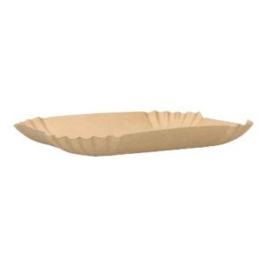 Pappschale 13 cm x 18 cm x 3 cm braun Fettbarriere PrimeSource BG FSC MIX Credit
