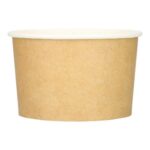 Salatschale Kraft-PE  Ø 115 mm x 72 mm 508 ml braun-weiss (S)