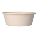 Bagasse-Salatschale Ø 150 mm x 56 mm 600ml braun