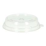 Deckel rPET Ø 170 mm x 35 mm transparent zu Bagasse-Salatschale 600 ml