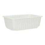 PP-Schale 186 mm x 133 mm x 63 mm ungeteilt weiss 1000 ml