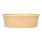 Salatschale Kraft-PLA Ø 150 mm x 45 mm 400 ml braun