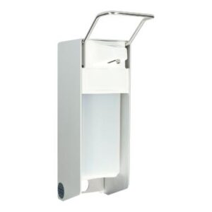 Seifenspender Temdex 8,3 cm  x 8,2 cm x 27,5 cm 500ml weiss mit kurzem Hebel
