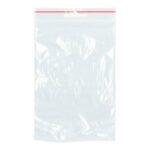 LDPE Schnellverschlussbeutel 100 mm x 150 mm 40 my transparent mit Loch
