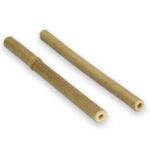 Bambus-Trinkhalme Ø 10 mm 15 cm starr braun