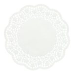 Tortenspitzen Papier rund Ø 18 cm weiss