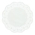 Tortenspitzen Papier rund Ø 26 cm weiss