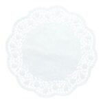 Tortenspitzen Papier rund Ø 28 cm weiss