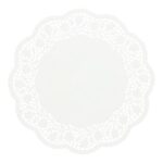 Tortenspitzen Papier rund Ø 30 cm weiss