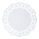 Tortenspitzen Papier rund Ø 34 cm weiss
