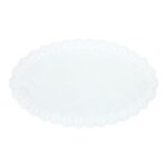 Tablettdeckchen Papier oval 30 cm x 50 cm weiss