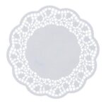 Tortenspitzen Papier rund Ø 17 cm weiss