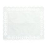 Spitzenpapier 26 cm x 32 cm weiss