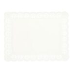 Spitzenpapier 26 cm x 34 cm weiss