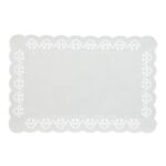 Spitzenpapier 25 cm x 38 cm weiss