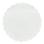 Tassentropfdeckchen Papier Ø 9 cm 1-lagig weiss