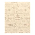 Burgerpapier Kraft 33 cm x 40 cm unbeschichtet (40gr) braun Neutralmotiv