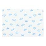 Burgerpapier Kraft-PE 25 cm x 37 cm 1/8 Bogen (27g) Neutralmotiv blau