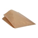 Kraftpapier-Faltenbeutel 20 cm x 7 cm x 32 cm braun