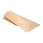 Kraftpapier-Faltenbeutel 20 cm x 7 cm x 42 cm braun