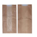 Sichtstreifenbeutel Kraft-Pergamin 16 cm x 8 cm x 31 cm braun