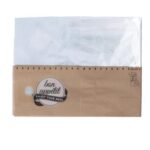 Snackbeutel Kraft-PET 180 mm x 70 mm x 130 mm Neutraldruck Bon appetit