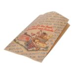 Kraftpapier-Metzgerbeutel 16 cm x 6 cm x 28 cm braun Neutralmotiv Frische