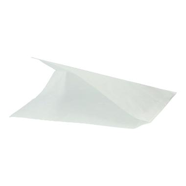 27804 Snacktüte Kraftpapier 160 mm x 160 mm weiss 2-seitig offen – Bild 1