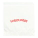 Snacktüte Kraftpapier 160 mm x 160 mm weiss 2-seitig offen Hamburger