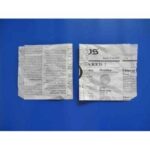 Snacktüte Kraftpapier 130 mm x 130 mm weiss 2-seitig offen Zeitungsdruck