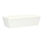 Leberkäs-Backschale Wellpappe 213 mm x 95 mm x 60 mm 1000g ungeteilt weiss