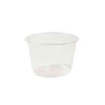 Portionsbecher PLA Ø 70 mm x 50 mm 100 ml transparent
