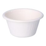Bagasse-Portionsbecher Ø 62 mm 50 ml weiss