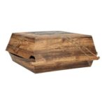 Burgerbox 170 mm x 170 mm x 70 mm Neutraldruck Enjoy your meal