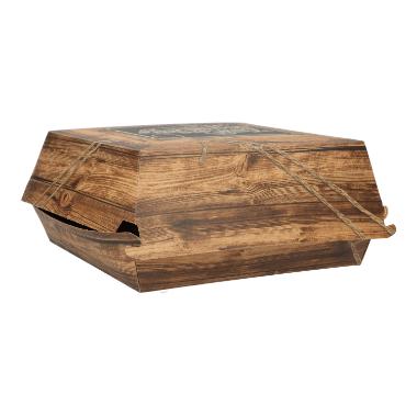 29208 Burgerbox 170 mm x 170 mm x 70 mm Neutraldruck Enjoy your meal – Bild 1