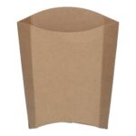 Pommesschütte rPapier 87 mm x 51 mm x 123 mm 196ml Fettbarriere braun