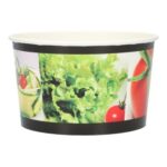 Salatschale Kraft-PE Ø 124 mm x 73mm 600 ml weiss Neutraldruck