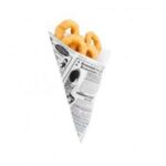 Spitztüten Pergament 16 cm x 20 cm 70g Zeitungsdruck fettabweisend