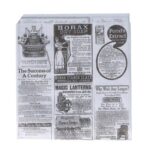 Snacktüte Pergament 170 mm x 180 mm 2-seitig offen Zeitungsdruck fettabweisend