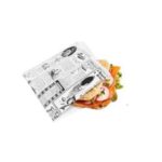 Snacktüte Pergament 160 mm x 165 mm 2-seitig offen Zeitungsdruck fettabweisend