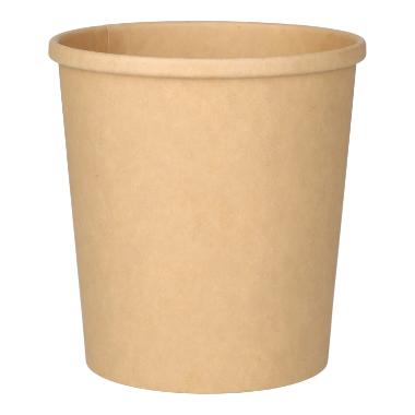 29542 Suppenbecher Pappe-PP Ø 97 mm x Höhe 100 mm 450ml braun mikrowellengeeignet – Bild 1