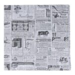 Burgerpapier Kraft-PE 31 cm x 31 cm beschichtet (32gr) mit Zeitungdruck