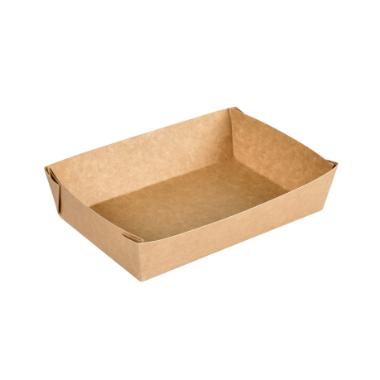 295691 Snackschale 200 mm x 140 mm x 45 mm 1100 ml ungeteilt braun – Bild 1