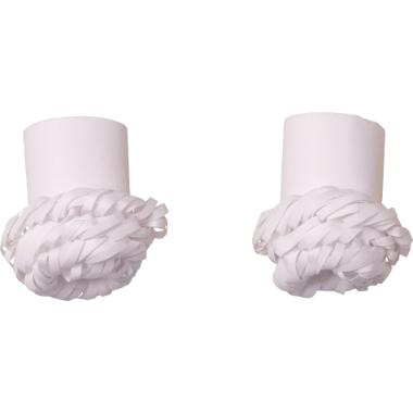 29585 Papier-Geflügelmanschette Ø 1,8 cm weiss – Bild 1