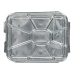 Alu-Deckel mit Rollrand 227 mm x 177 mm x 12 mm